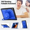 thumbnail image 7 of XYX Case for iPad Pro 10.5 Inch/ iPad Air 3rd Gen 2019 with Rotating Stand, Shoulder Strap, 2in1 Shockproof Cover, Deep Blue, 7 of 7