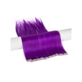 thumbnail image 6 of LELINTA 1pcs Colored Clip in Hair Extensions 24" Straight Fashion Hairpieces for Party Highlights Multi-Color, 6 of 8