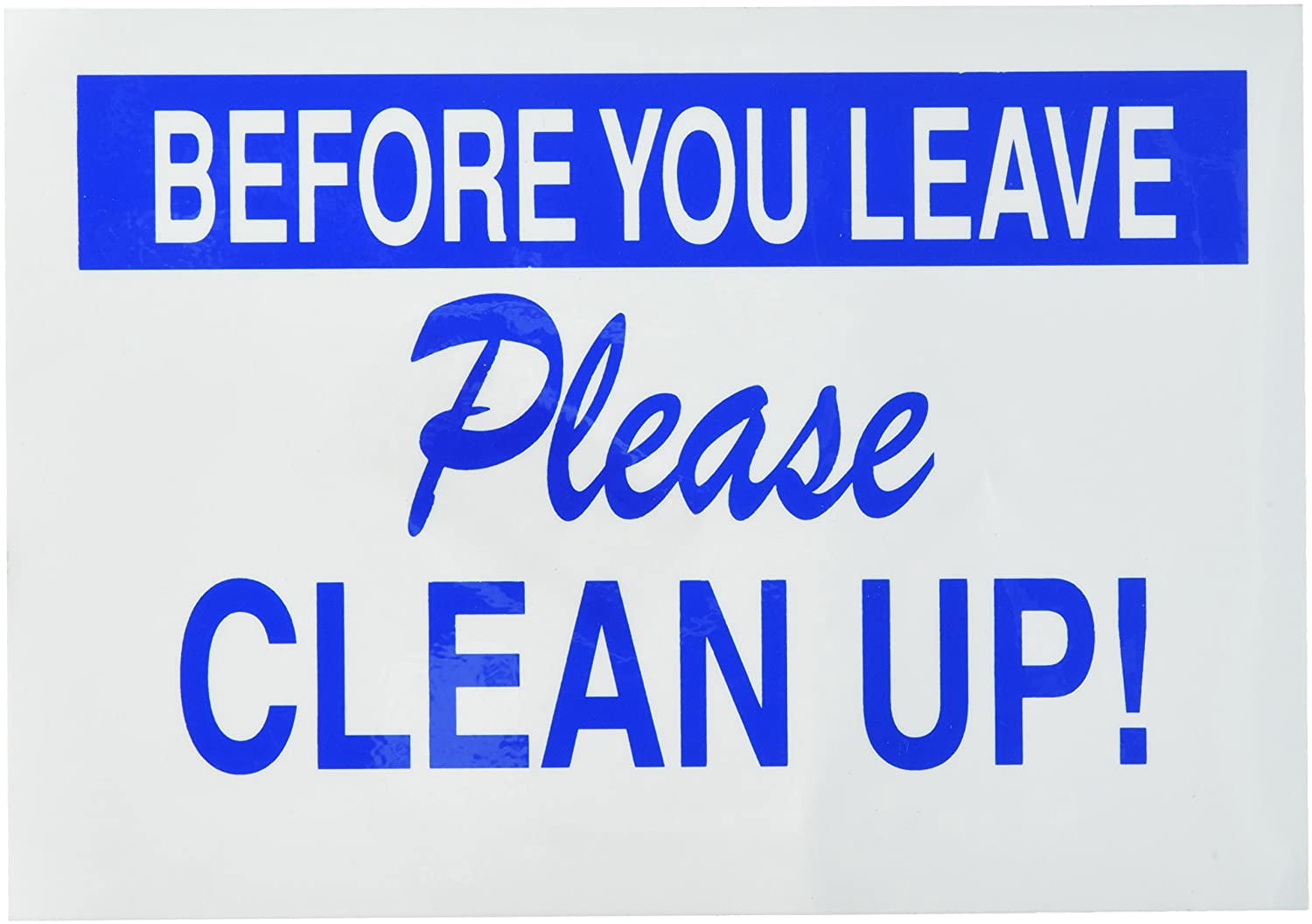 Brady 128222 Maintenance Sign, Legend