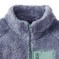 thumbnail image 7 of YunPes Teen Po𝐥ar Fleece Zip Jacket Mock Neck Warm Sherpa Coat Boys Girls Shaggy Thick Fall Winter Outwears with Pocket, 7 of 7