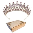 thumbnail image 1 of Corona Tiara Reina Carnaval Lujo Roja Certamen Novia Xv Coronación Niña Boda Cristales M0018 GENÉRICA CUSTOM CARNASHAN, 1 of 2