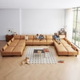 thumbnail image 3 of Large Modular Sofa Couch, 248" Sectional Couch, Living Room Couch Sets with Storage, 16 Seats Big Couch for House, Office,Villa, Tan, 3 of 17