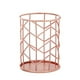 thumbnail image 1 of Portalápices de metal para escritorio, vaso para brochas de maquillaje, portalápices, organizador de oficina y hogar, oro rosa, 1 of 5
