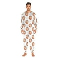 thumbnail image 6 of joogoo Watercolor Basketballs Unisex Adults Onesies Pajamas Jumpsuits L, 6 of 7