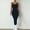 dark blue, variant on Yoga Jumpsuit, one-piece High Stretch Fitness Jumpsuit, Long Pants, Sleeveless Backless, Seamless running