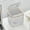White-HL-clearacne, variant on PpgejGEK Mini Desktop Press Lid Trash Can Organizer 15.3x15.3x8.3 cm 6x6x3.2 Inches Household Sundry Storage Box for Living Room Desk Office Small Waste Bin with Flip Top