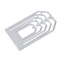 thumbnail image 4 of Troquel de corte con forma de etiqueta, acero al carbono, Metal, duradero, fácil de usar, molde para recortar para tallado artesanal de papel, 4 of 5
