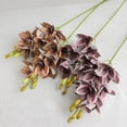 thumbnail image 4 of 11-Head Realistic Cymbidium Orchid Bouquet - Oil Painting Color Palette, 4 of 5