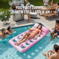 thumbnail image 6 of Livhil Pool Floats for Adult, Large Inflatable Pool Float , Pool Lounger with Headrest, Pool Rafts, Tanning Pool for Swimming Pool Party, Pink, 6 of 7