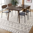 thumbnail image 2 of SAFAVIEH Tulum Emmett Distressed Geometric Area Rug, 6'7" x 6'7" Square, Ivory/Grey, 2 of 7