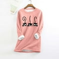 thumbnail image 1 of TINZ Chandail pour Femmes avec Imprimé Confortable Col Rond Vêtements d'Intérieur d'Hiver Chandail Manches Longues Compression Hauts pour Femmes Hommes Chemise Thermique Pack Thermiques pour Femmes Hauts Temps Froid, 1 of 2