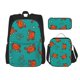 thumbnail image 1 of Easygdp Colorful Crab Mochila para Niños y Niñas con Set de Caja de Almuerzo y Estuche para Lápices 3 en 1, Mochila Escolar Estampada para Adolescentes, 1 of 7