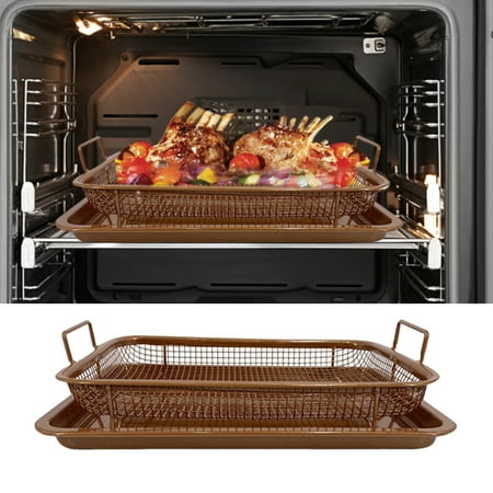 

1 Set Baking Pan with Drain Bracket Design - Stainless Steel Oven Bacon Rack - Dining Room Kitchen Roasting Accessories - Daily Use