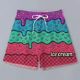 thumbnail image 5 of Men's Casual Shorts Mens Summer Shorts Graphic for Men Sports Shots Mens Workout Mesh Workout Clothes Men Home for Large Basketball Elastic with Foam Beach Dark Purple2 3XL, 5 of 6