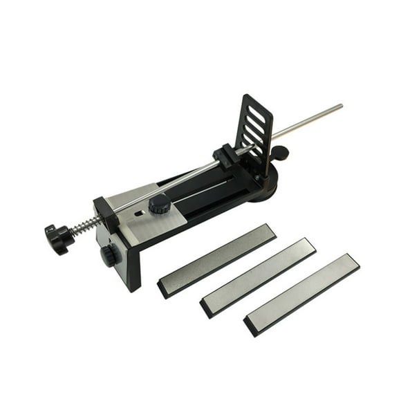 Knife Sharpener Knife Scissors Home Kitchen Multifunctional Knife Sharpener Knife Sharpener with 3 Sharpening Stones