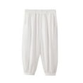 thumbnail image 2 of JIAYUE Pants For Boys Solid Color Outdoor Elastic Waist Lightweight Breathable For Kids Summer Play Casual Trousers, 2 of 5