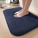 thumbnail image 2 of Alfombra de baño de 40 x 60 cm, alfombra de baño absorbente antideslizante, alfombra de ducha suave, microfibra lavable a máquina para baño (azul), 2 of 5