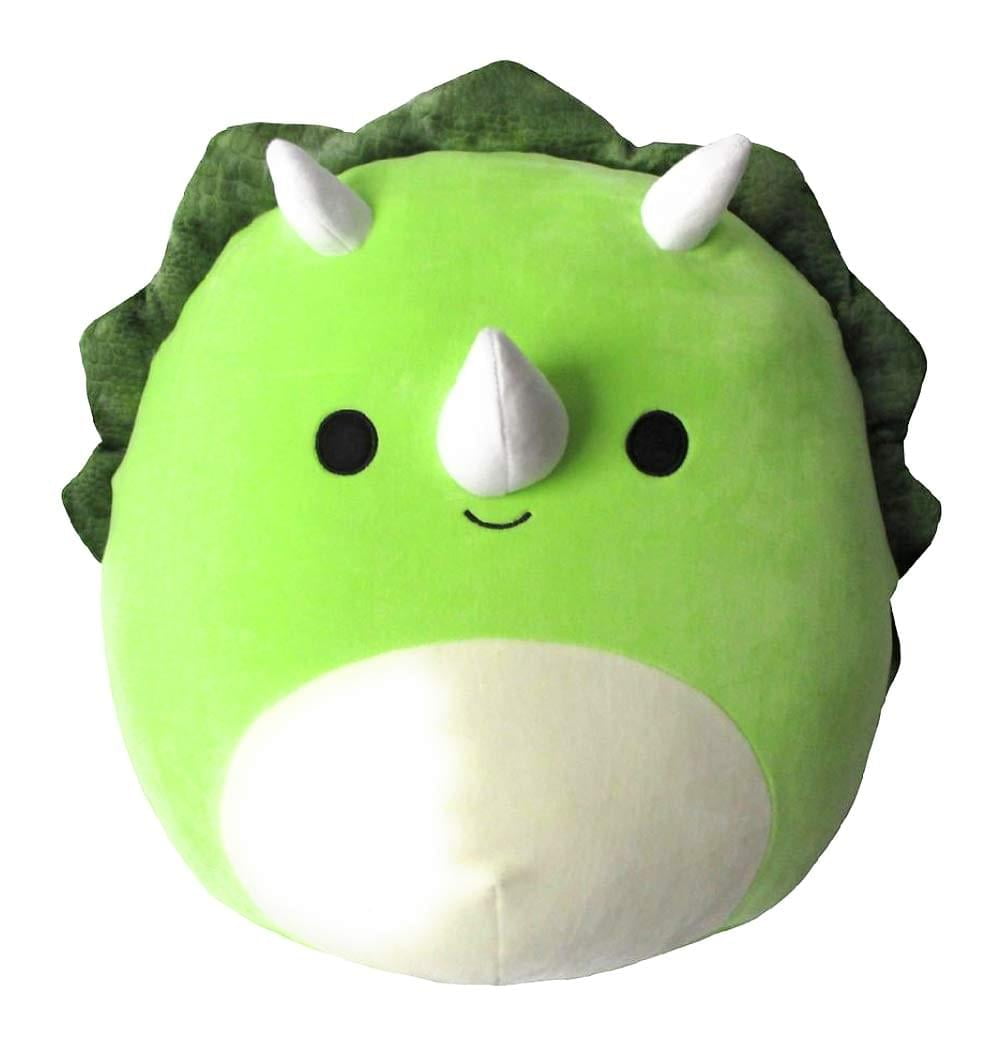 green triceratops stuffed animal