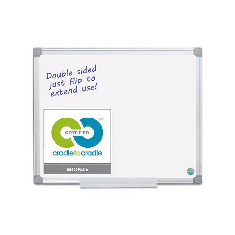 Earth Easy-Clean Dry Erase Board White/Silver, 24x36