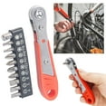 thumbnail image 4 of Misterolina Right Angle Magnetic Screwdriver Mini Ratchet Wrench Drive with Screwdriver NEW, 4 of 7