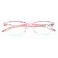 thumbnail image 2 of Lightweight Progressive Clear Bifocal Reading glasses - No Line or Bubble - Zero Power on Top Reader Translucent Slim Unisex CR04 +1.25, 2 of 4