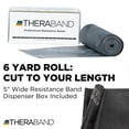 thumbnail image 2 of THERABAND Resistance Bands, 6 yd Roll, Black, Special Heavy Thickness, 7.3 lbs Resistance, Level 6, 2 of 11