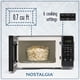 thumbnail image 2 of Nostalgia Modern Retro Countertop Microwave Oven - 700-Watt - 0.7 cu ft - 12 Pre-Programmed Cooking Settings - Digital Clock - Kitchen Appliances - Black, 2 of 5