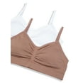 thumbnail image 2 of Maidenform Sweet Nothings Girls Ruched Crop Seamless Bra, 2-Pack, Sizes (XS-XXL), 2 of 4