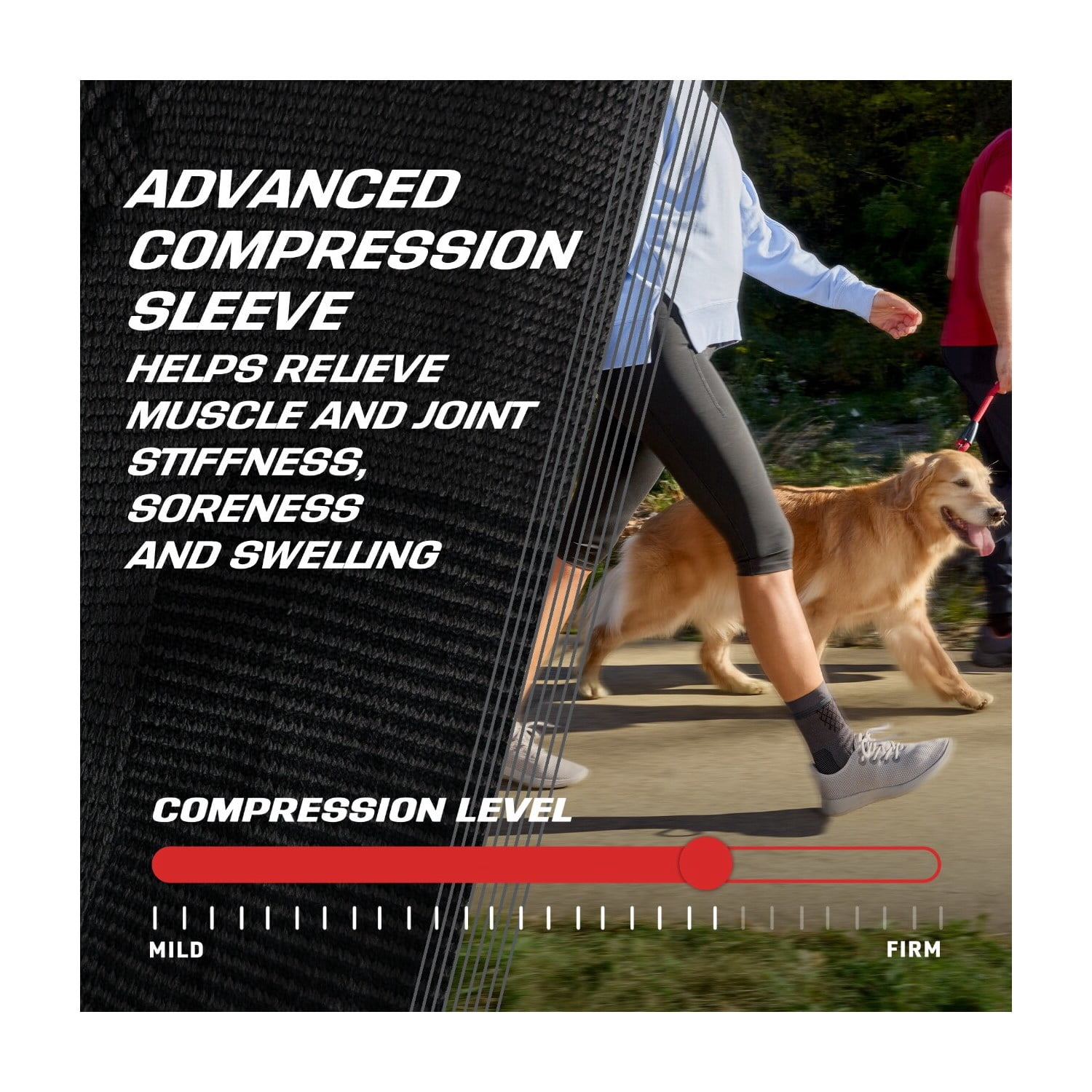 ACE Brand Flex Comfort Compression Ankle Sleeve, S/M, 1 Support