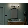 thumbnail image 6 of Kichler Winslow 30" 4 Light Black Vanity Light with Seeded Glass Shades, 6 of 8