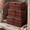 Retro Brown, variant on Wooden Beige Storage Chests & Boxes, Set Of 3 Woven Lined Baskets With Lids