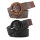 thumbnail image 5 of Fashion Elastic PU Belt with Retro Round Buckle for Women Decorative Dress Black 2PCS, 5 of 5