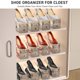 thumbnail image 2 of Organizador transparente ajustable para zapatos NVGSN, 20 piezas, 2 of 7
