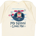 thumbnail image 4 of Inktastic Nonni Loves Me Baby Bear Boys Long Sleeve Baby Bodysuit, 4 of 5