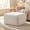 White, variant on ChenyueFurn 37.5" Corduroy Square Ottoman with Upholstered Seat,Blue