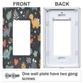 thumbnail image 3 of Yayeee Rocker Switch Wall Plate 3-Gang 6.5"x4.6" Home Decorative Outlet Cover, Cute Dinosaur, 3 of 6