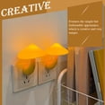 thumbnail image 4 of Yellow Plastic Desk Lamp for Decor Modern Compact Size bedside light with US Plug 6.7 inches, 4 of 8