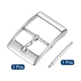 thumbnail image 3 of Unique Bargains Stainless Steel Polished Silver Tone Buckle, for 18mm Width Watch Band with Spring Bar, 3 of 6