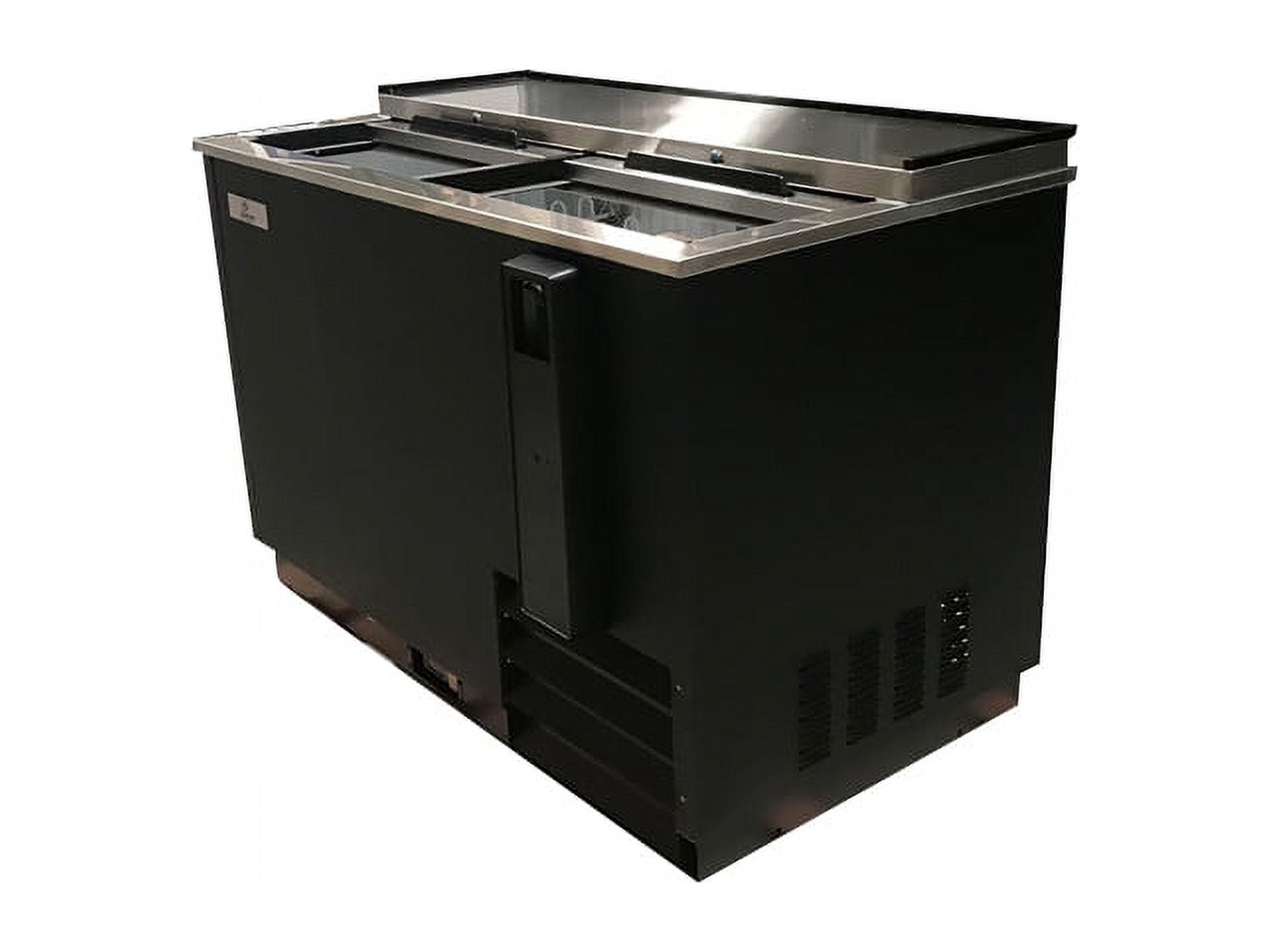 9.3 cu. ft. 50 Commercial 2 Door Horizontal Bottle Cooler beer bottle Refrigerator Stainless steel Top Lid