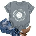 thumbnail image 4 of Birdeem T-Shirt à Manches Courtes Imprimé Col Rond Mode pour Femmes Chemise Décontractée Ample, 4 of 6