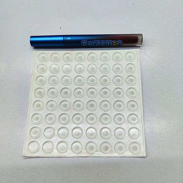 Almohadilla de pie de silicona antideslizante para muebles, resistente al desgaste, de grano anticolisión de silicona transparente cilíndrica semiesférica, 1000 piezas