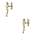 thumbnail image 4 of Ounissouiy Guirnalda de girasoles artificiales para colgar, 10 flores vívidas y realistas, estante de libros para el hogar, puerta, fotografía, 2Conjunto, 4 of 6