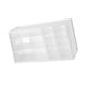 thumbnail image 4 of Caja de almacenamiento de escritorio con 13 cajones, organizador reutilizable Blanco, 4 of 9