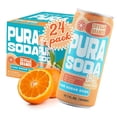 thumbnail image 2 of (Pack Of 6) Pura Soda Seville Orange Soda 40.4 Fl Oz, (4 Cans per Pack), 24 Cans Total, 2 of 7
