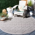 thumbnail image 6 of SAFAVIEH Global Caitriona Diamond Indoor/Outdoor Runner Rug, Grey/Beige, 2'2" x 8', 6 of 10