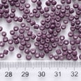 thumbnail image 3 of 1pound 6/0 Baking Paint Glass Round Seed Beads Purple 4~5x3~4mm Hole: 1~2mm about 4500pcs/pound Purple, 3 of 4