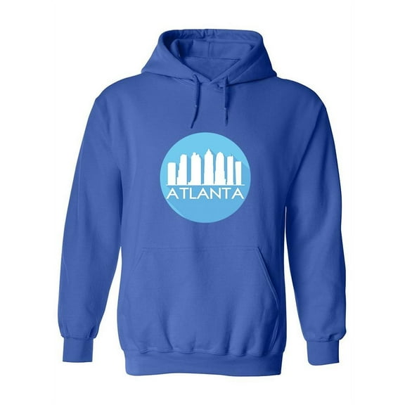 Atlanta White Buildings Stamp Hoodie Women -Image by Shutterstock, Female Large