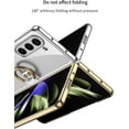 thumbnail image 6 of case for Samsung Z Fold 5 Case with Ring, Galaxy Z Fold 5 Case with Screen Protector Electroplating Border Design Protective Cover for Samsung Galaxy Z Fold 5, Crystal, 6 of 11