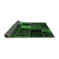 thumbnail image 2 of Ahgly Company Indoor Square Patchwork Emerald Green Transitional Area Rugs, 5' Square, 2 of 4