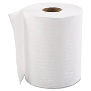 Gen GENHWTWHI 8 in. x 600 ft. 1-Ply Hardwound Roll Towels, White - Case of 12